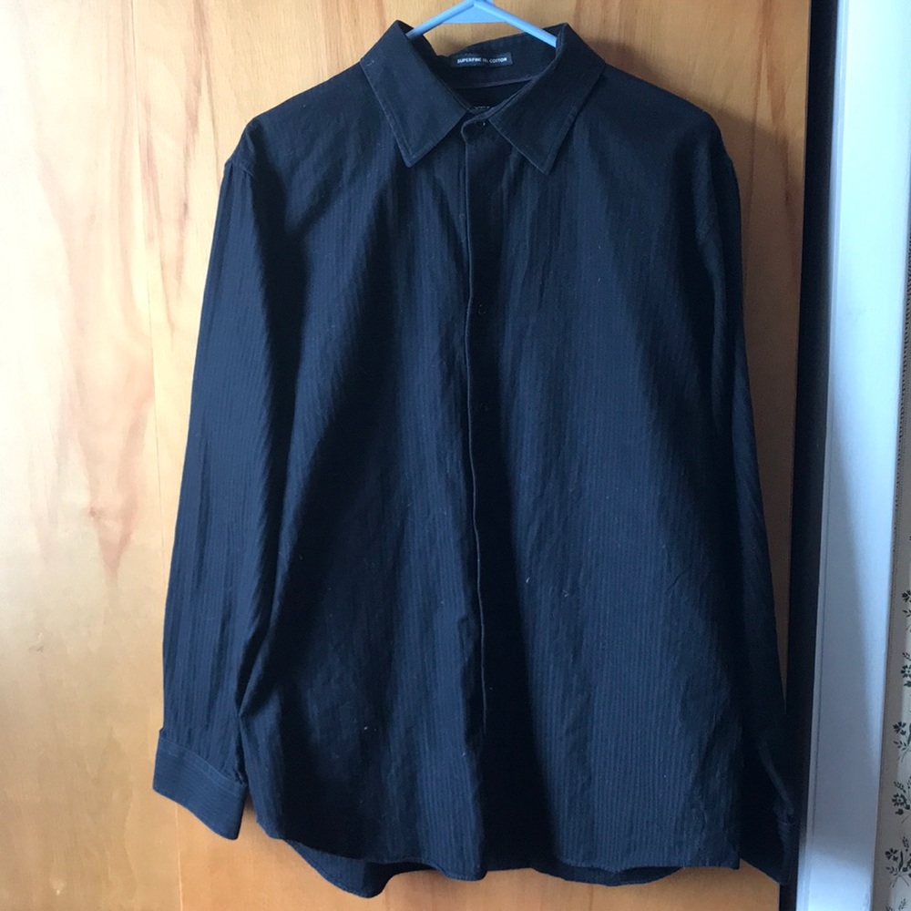 Men’s Apt 9 Black Button Down